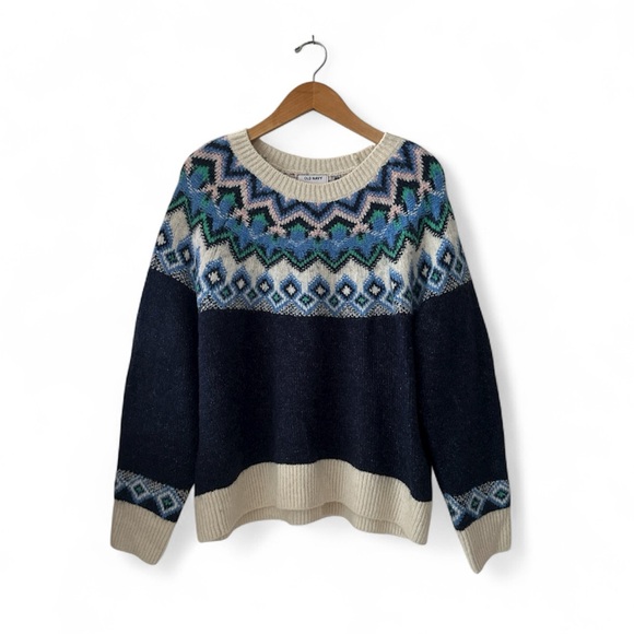 Old Navy Patterned Classic Sweater sz XL - Picture 1 of 14